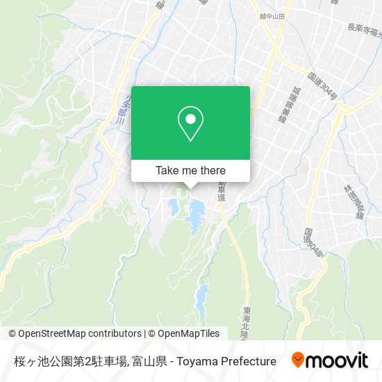 桜ヶ池公園第2駐車場 map