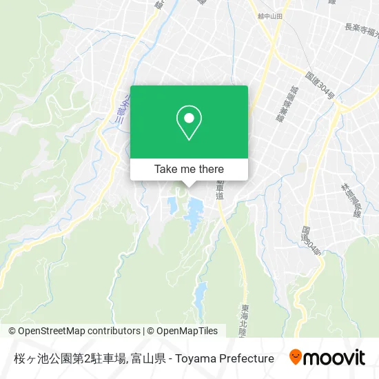 桜ヶ池公園第2駐車場 map