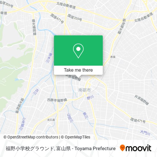 福野小学校グラウンド map