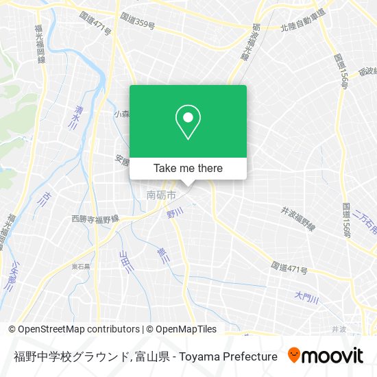 福野中学校グラウンド map