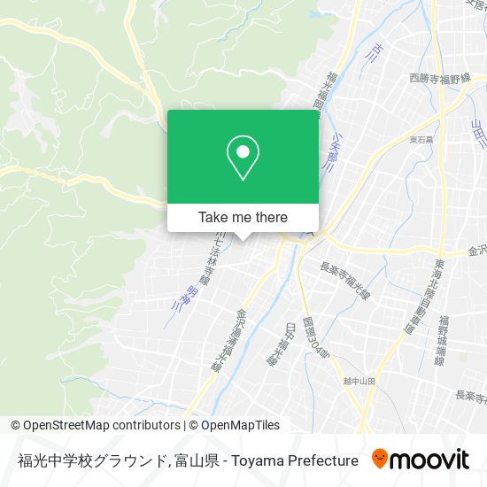 福光中学校グラウンド map