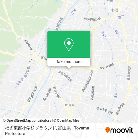 福光東部小学校グラウンド map
