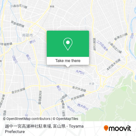 越中一宮高瀬神社駐車場 map