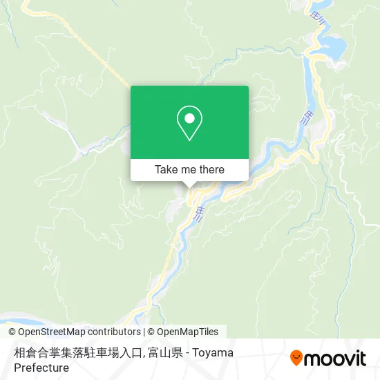 相倉合掌集落駐車場入口 map