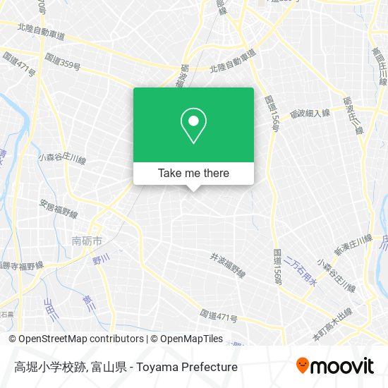 高堀小学校跡 map