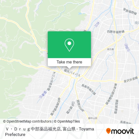 Ｖ・Ｄｒｕｇ中部薬品福光店 map
