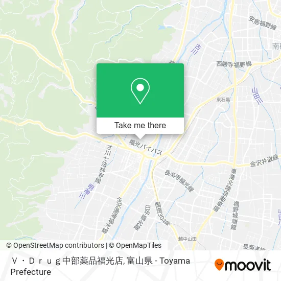 Ｖ・Ｄｒｕｇ中部薬品福光店 map