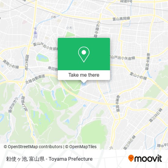勅使ヶ池 map