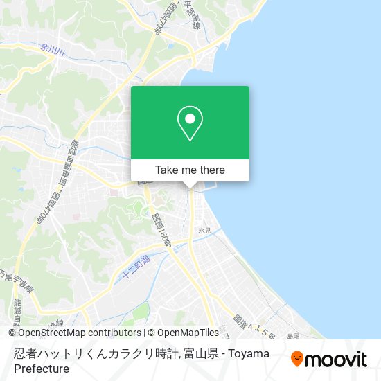 忍者ハットリくんカラクリ時計 map