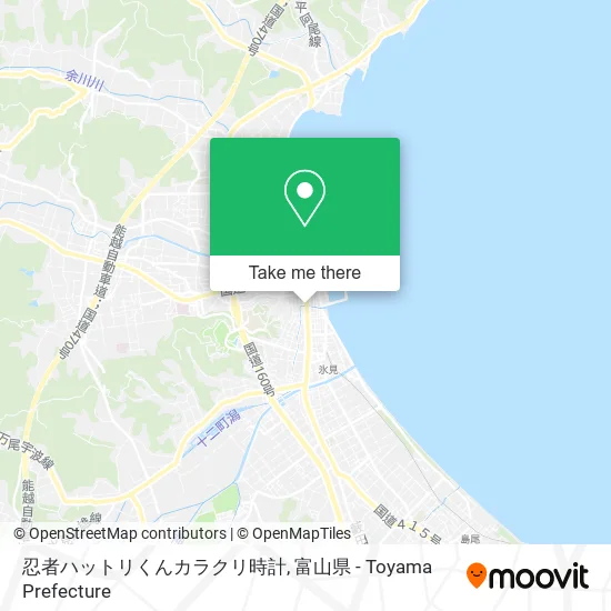 忍者ハットリくんカラクリ時計 map