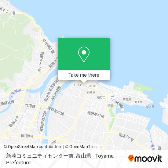 新湊コミュニティセンター前 map