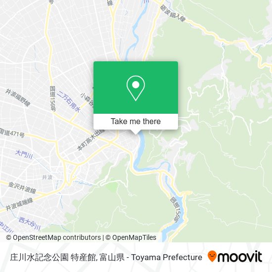庄川水記念公園 特産館 map