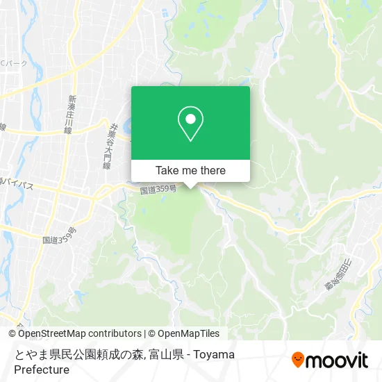 とやま県民公園頼成の森 map