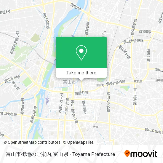 富山市街地のご案内 map