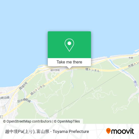 越中境Pa(上り) map