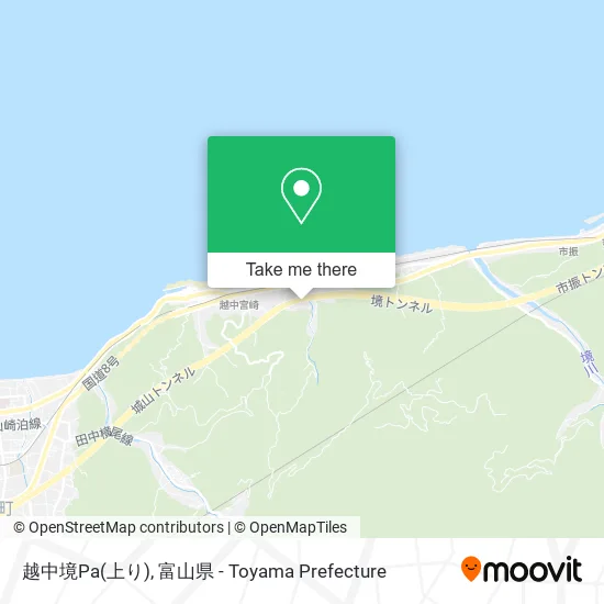 越中境Pa(上り) map