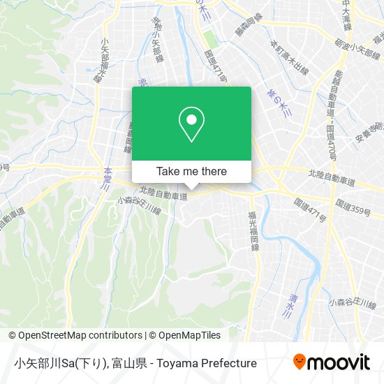 小矢部川Sa(下り) map