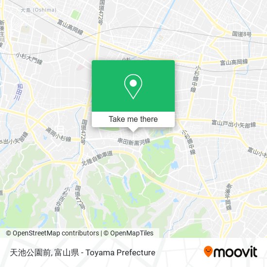 天池公園前 map
