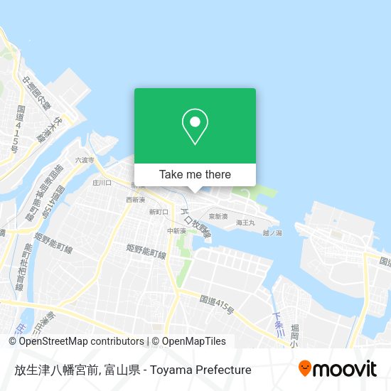 放生津八幡宮前 map