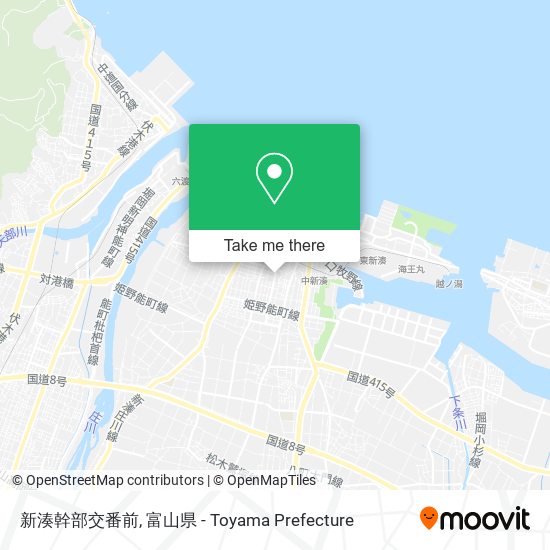 新湊幹部交番前 map