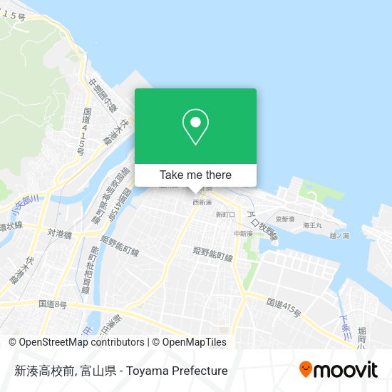 新湊高校前 map