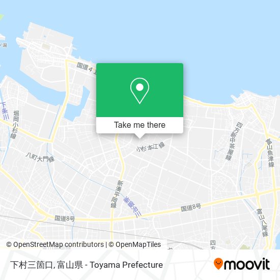 下村三箇口 map