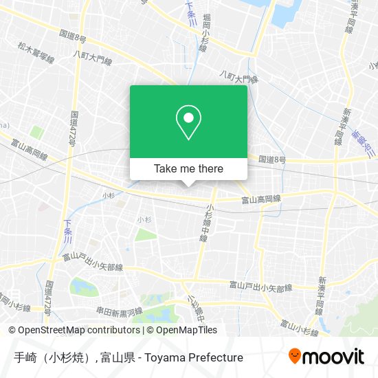 手崎（小杉焼） map