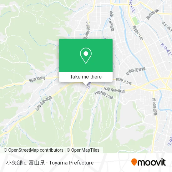 小矢部Ic map