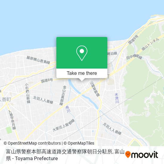 富山県警察本部高速道路交通警察隊朝日分駐所 map