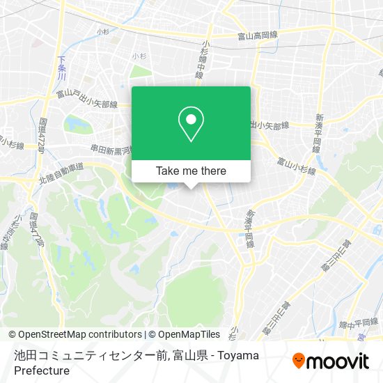 池田コミュニティセンター前 map
