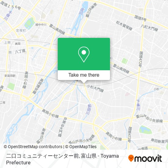二口コミュニティーセンター前 map