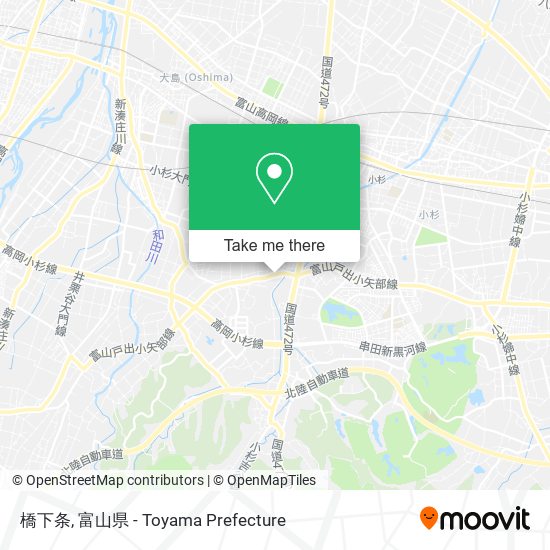 橋下条 map