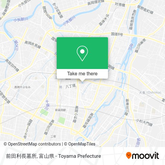 前田利長墓所 map