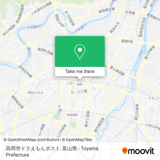 高岡市ドラえもんポスト map