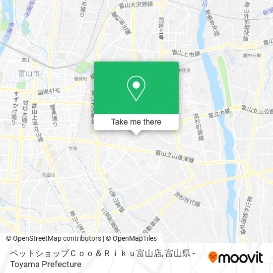 ペットショップＣｏｏ＆Ｒｉｋｕ富山店 map