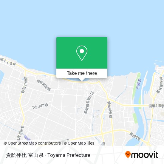 貴舩神社 map