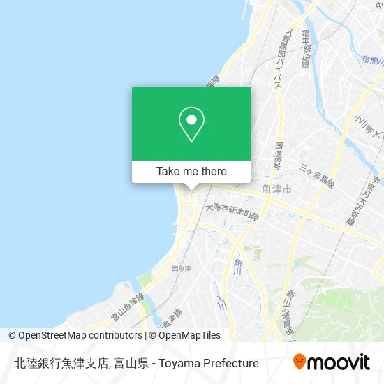 北陸銀行魚津支店 map