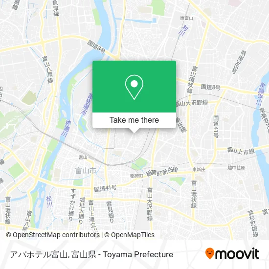 アパホテル富山 map