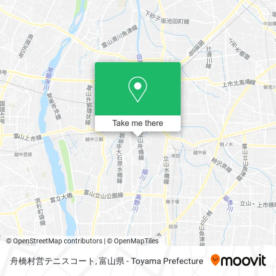 舟橋村営テニスコート map