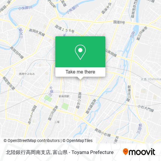 北陸銀行高岡南支店 map
