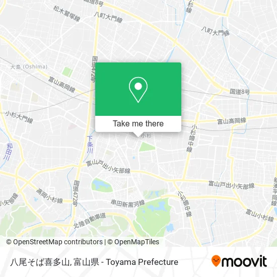 八尾そば喜多山 map