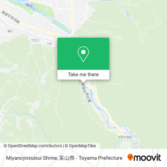 Miyanoyosuisui Shrine map