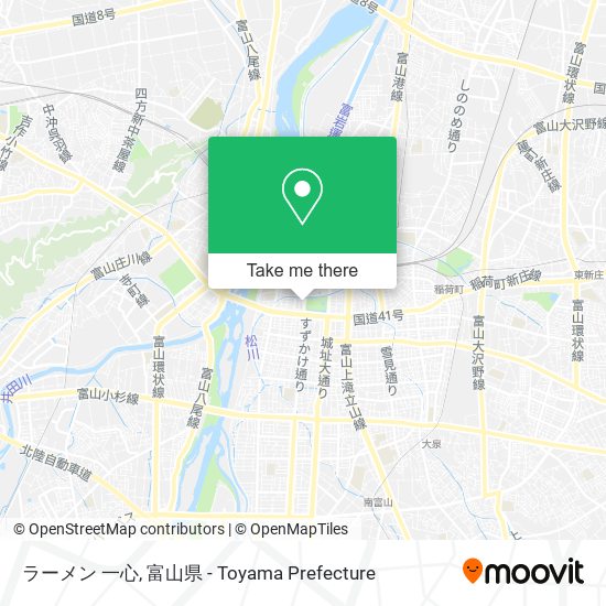 ラーメン 一心 map