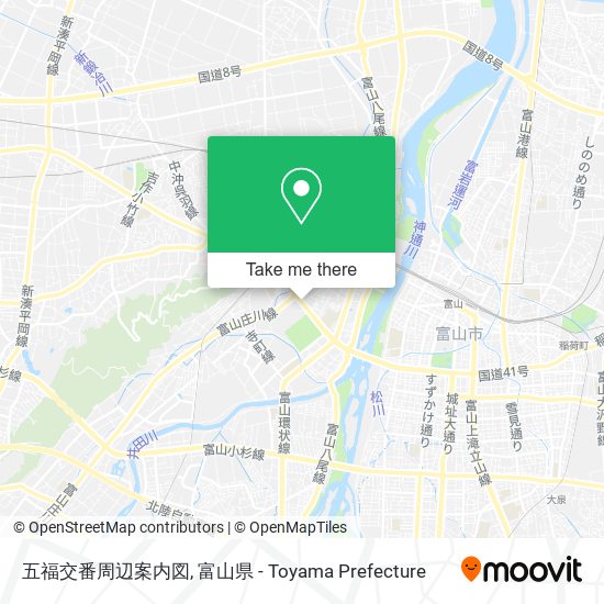 五福交番周辺案内図 map