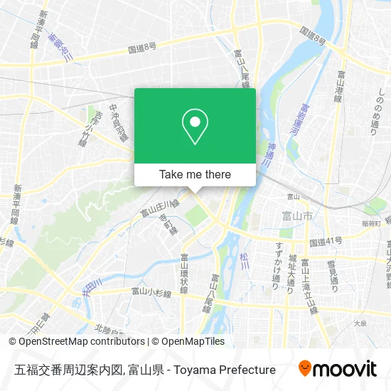 五福交番周辺案内図 map