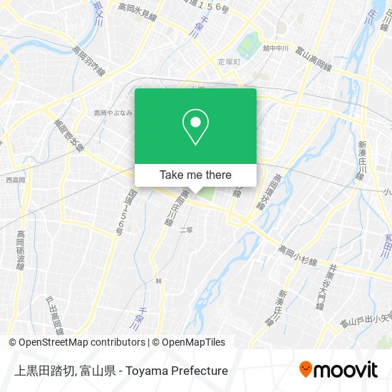 上黒田踏切 map