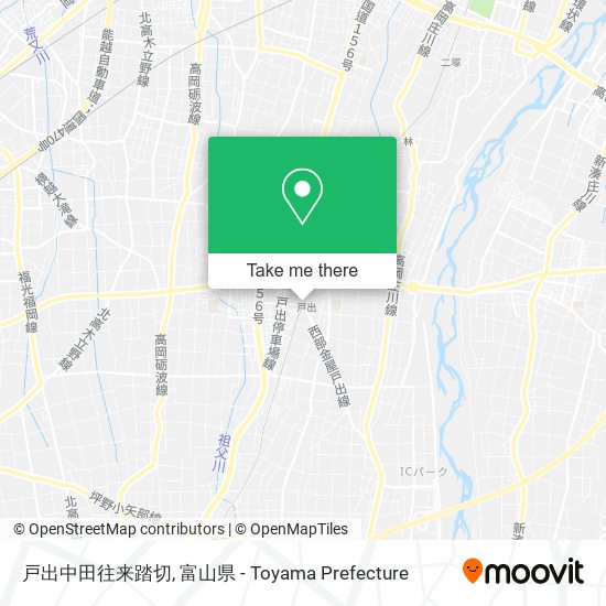 戸出中田往来踏切 map