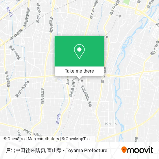 戸出中田往来踏切 map