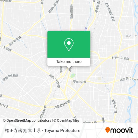 権正寺踏切 map