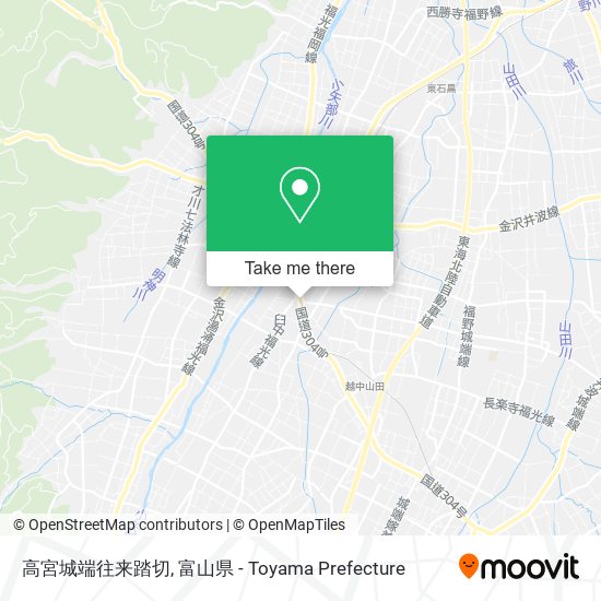 高宮城端往来踏切 map